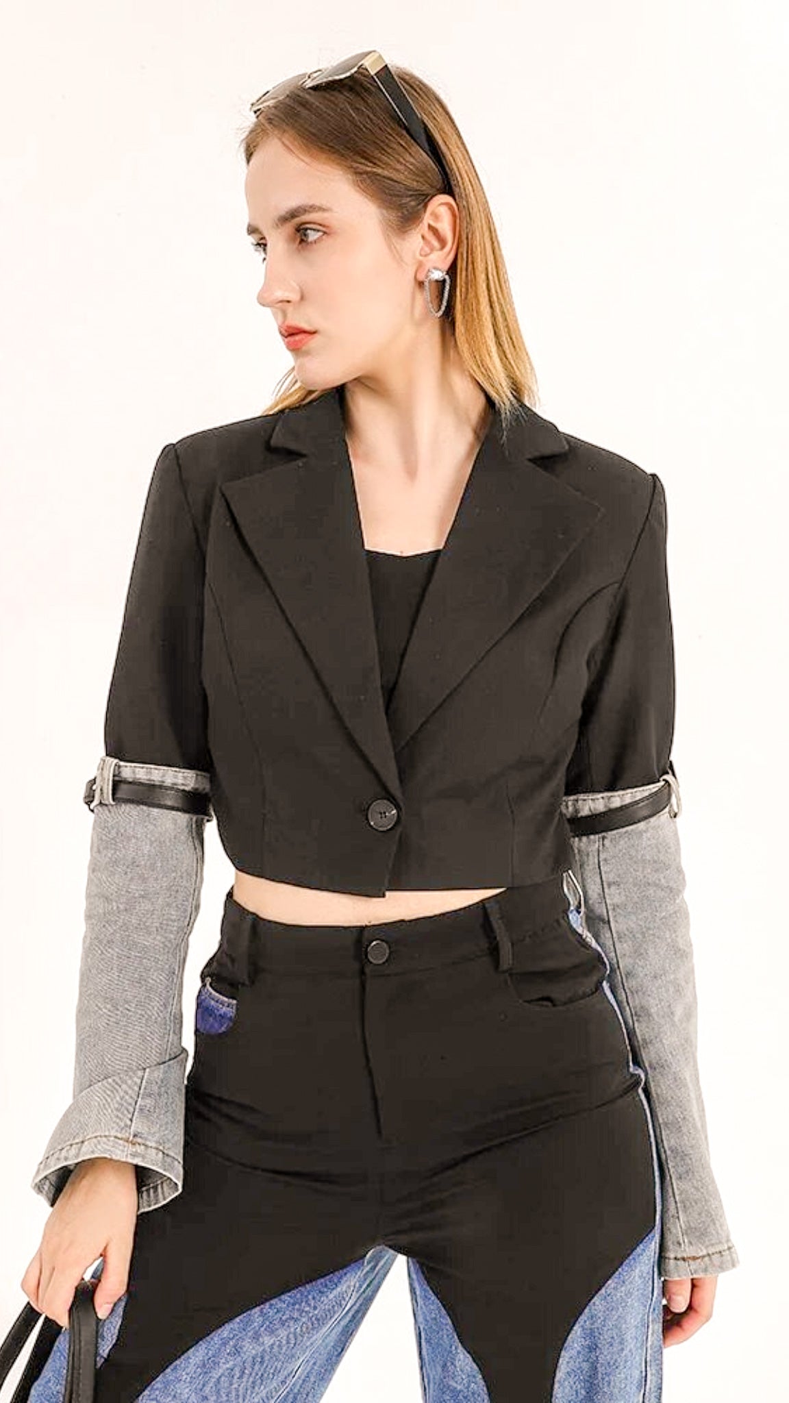 Eira Hybrid Crop Blazer