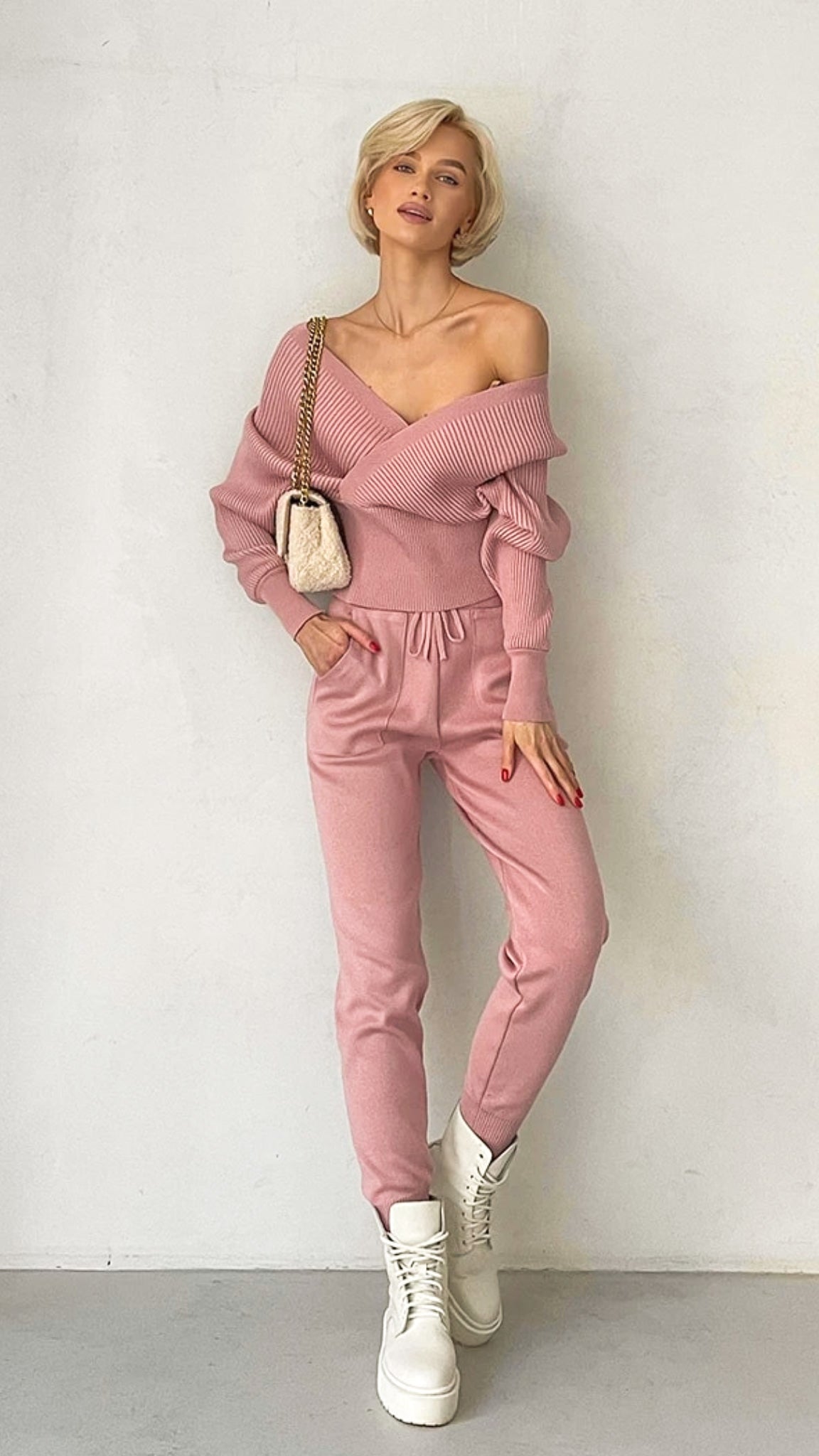 Grace Off-Shoulder 2-Piece Set (One Size)