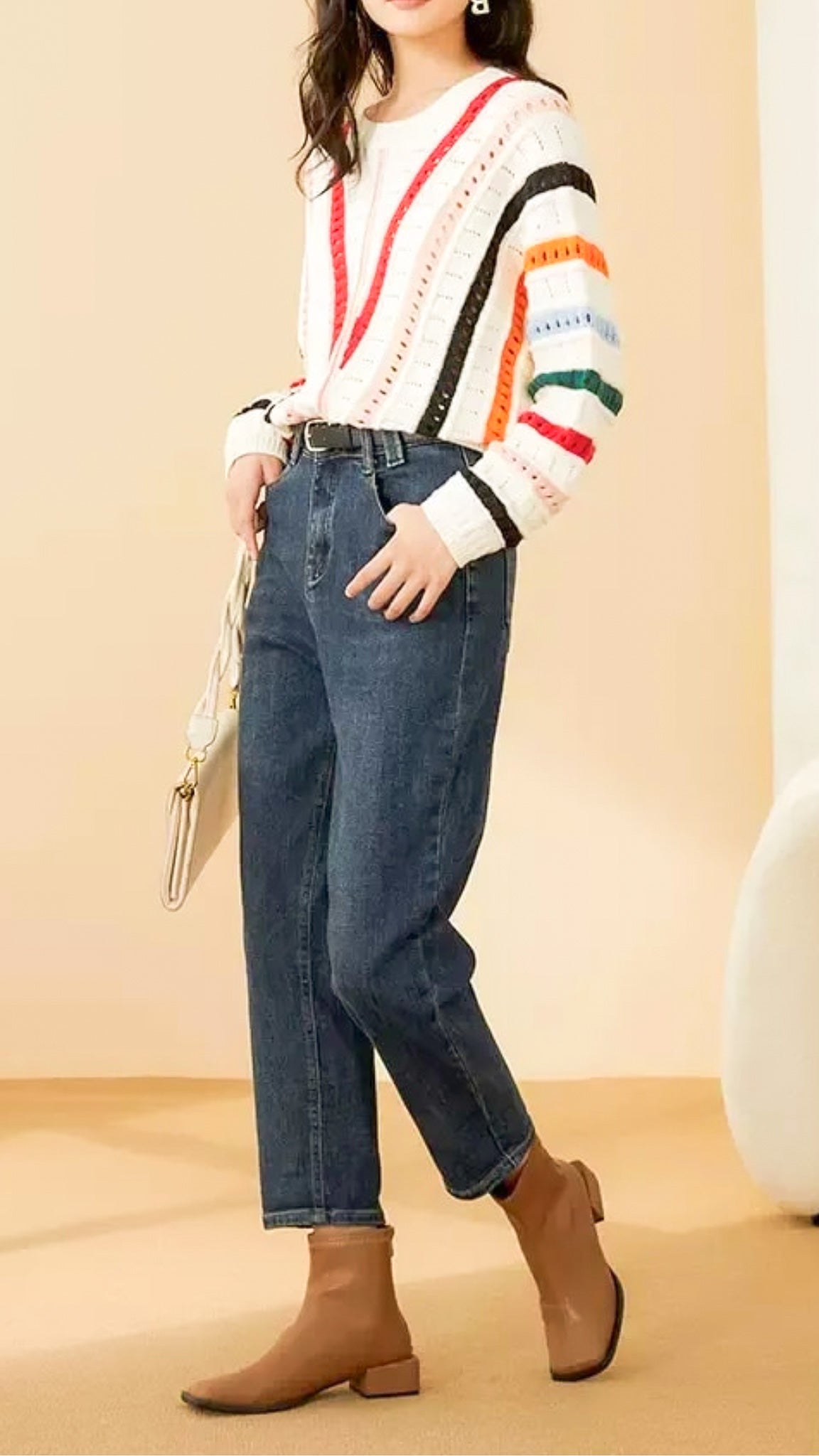 Althea Oversized Striped Pullover