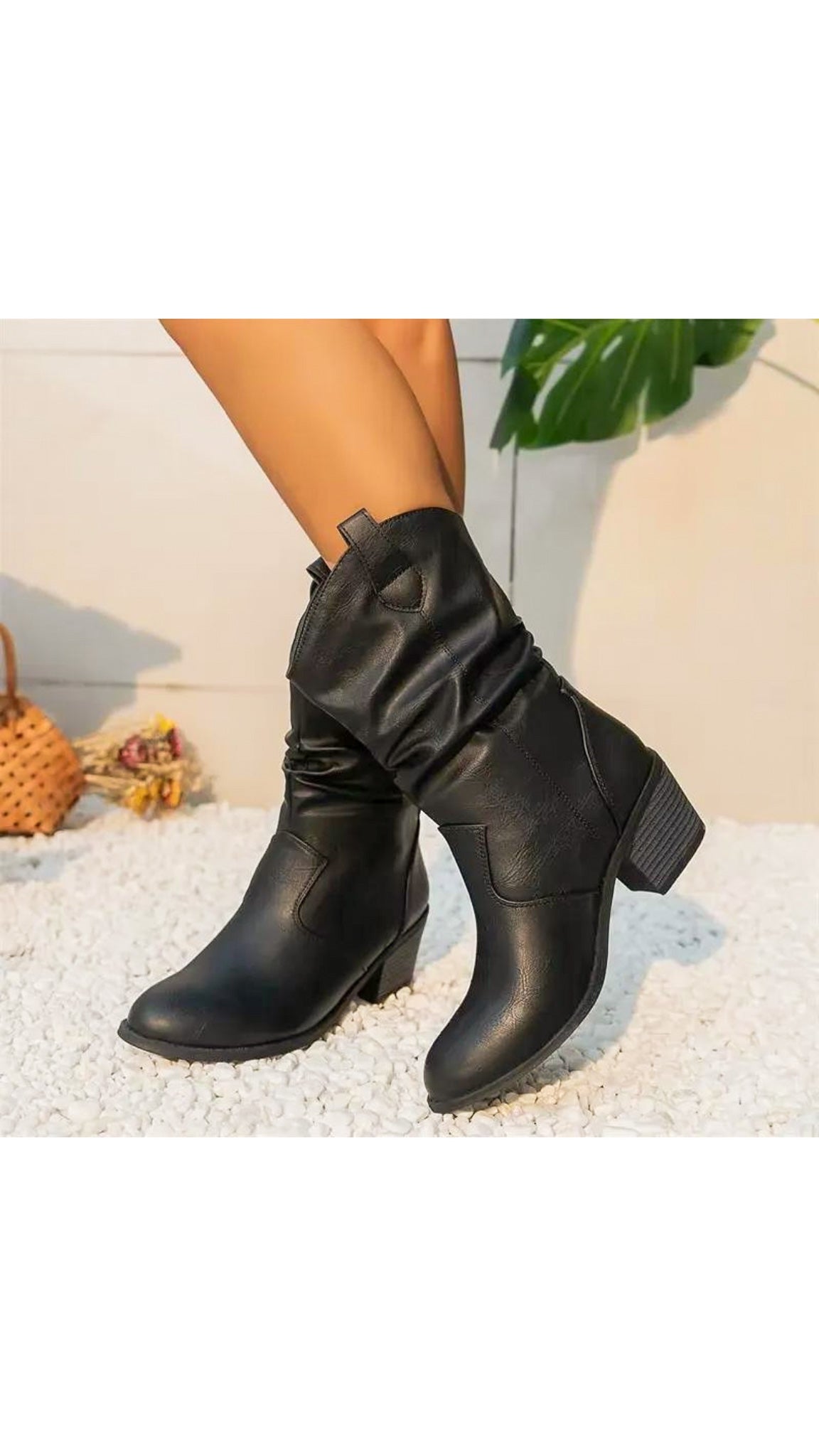 Maggie Low-Calf Cowboy Boots (Regular fit)