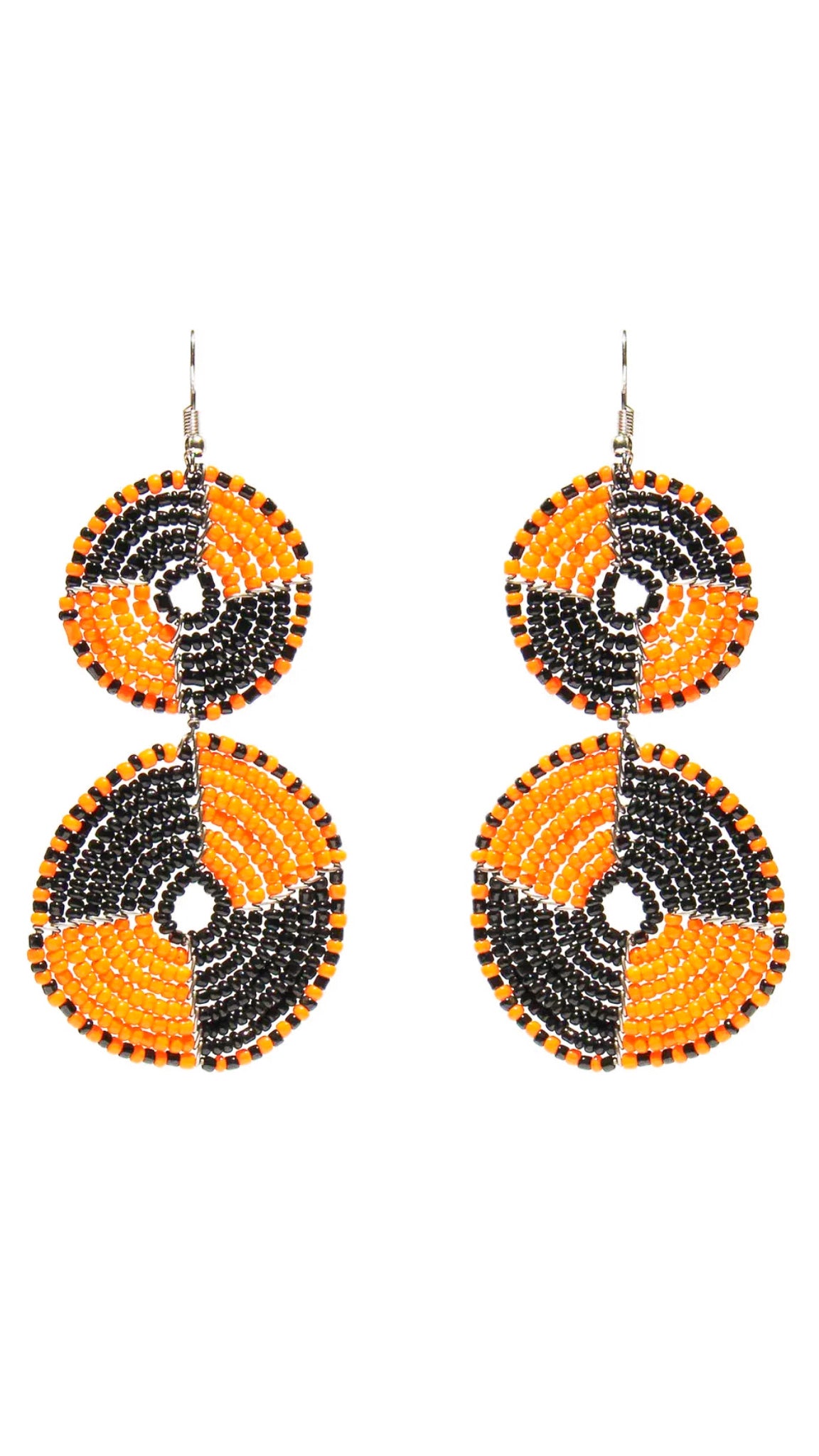 “Circles of Heritage” Maasai Bead Earrings