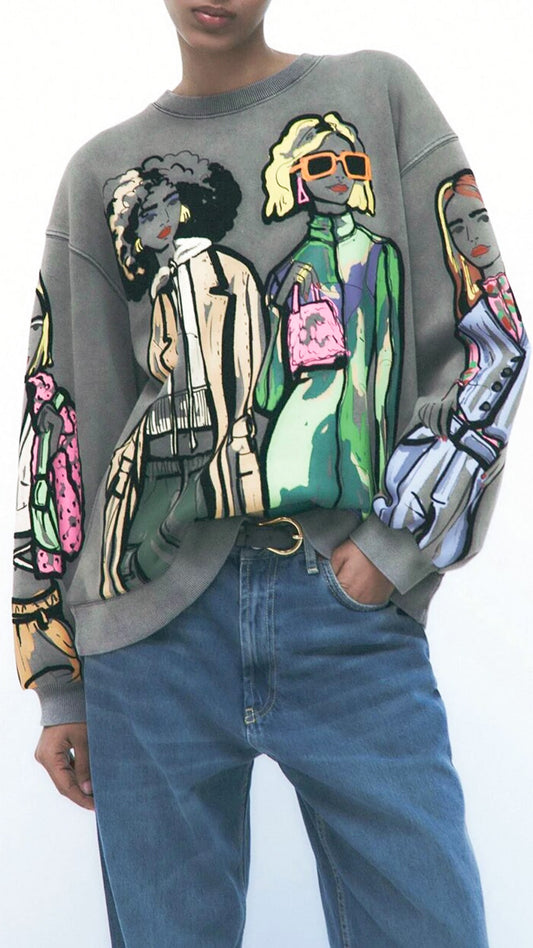 Astrid Graphic Sweater