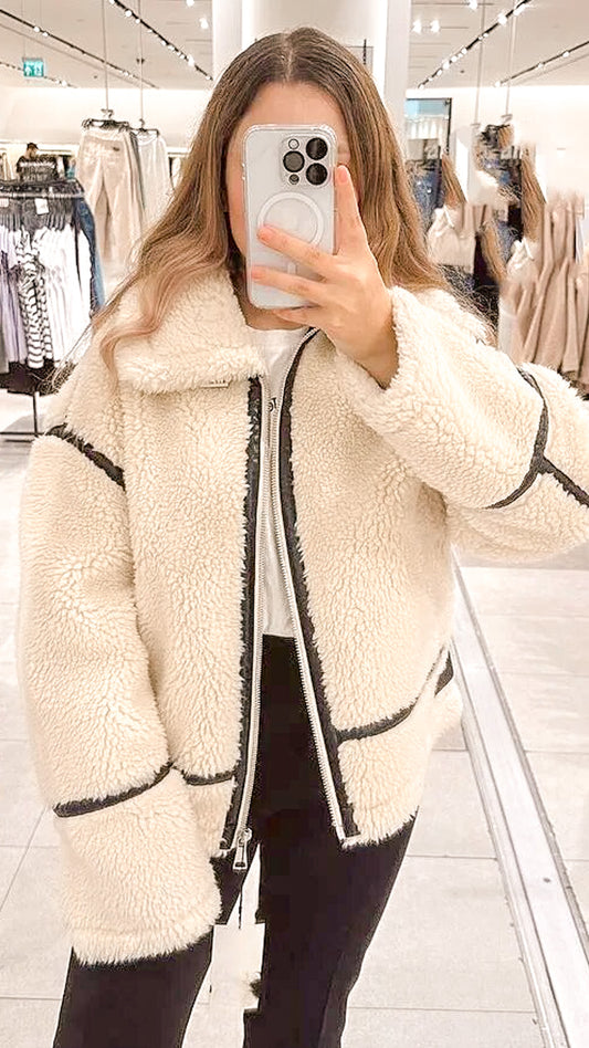 Valencia Faux Wool Plush Coat