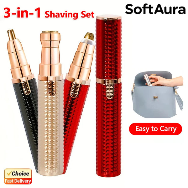 SilkAura 3-in-1 Precision Beauty Trimmer