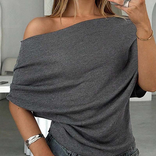 Judy Asymmetric Off-Shoulder Everyday Top