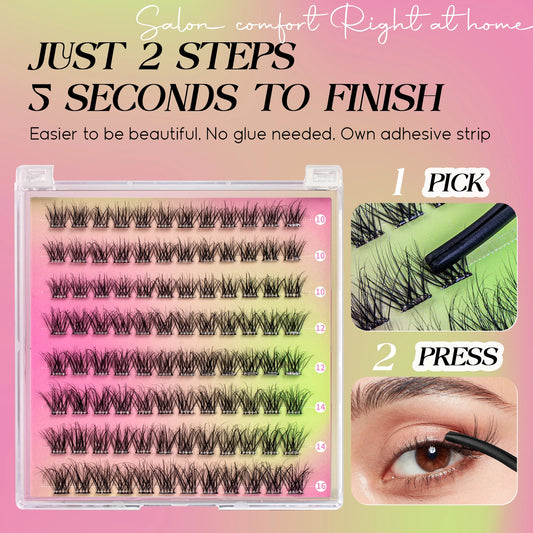 QuickGlam Press-On Lash Clusters