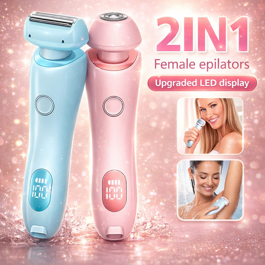 SilkAura 2-in-1 Painless Shaver