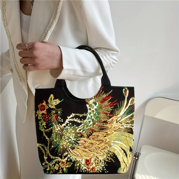 Celestia Phoenix Embroidered Bag